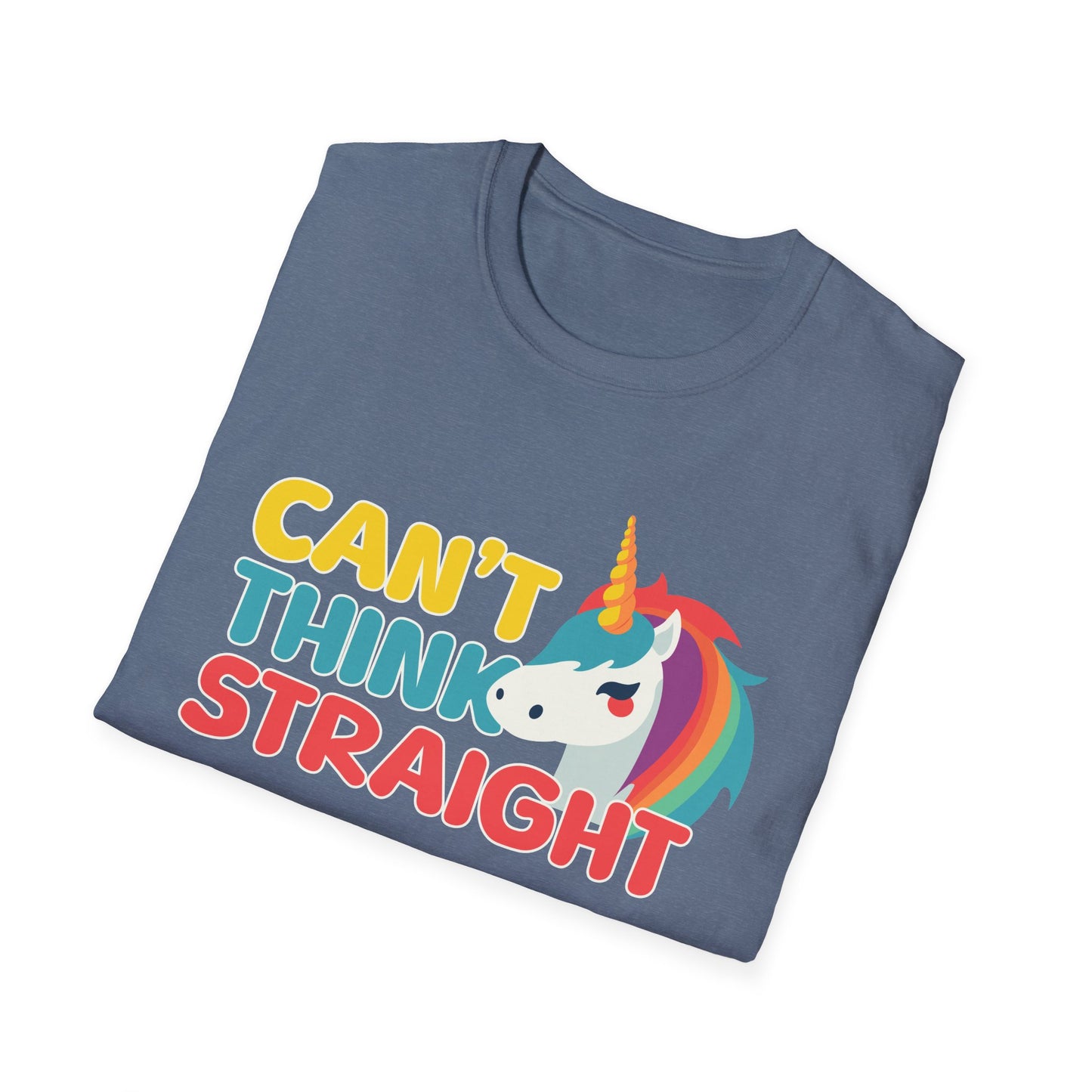 Unicorn Can't Think Straight Unisex Graphic T-Shirt