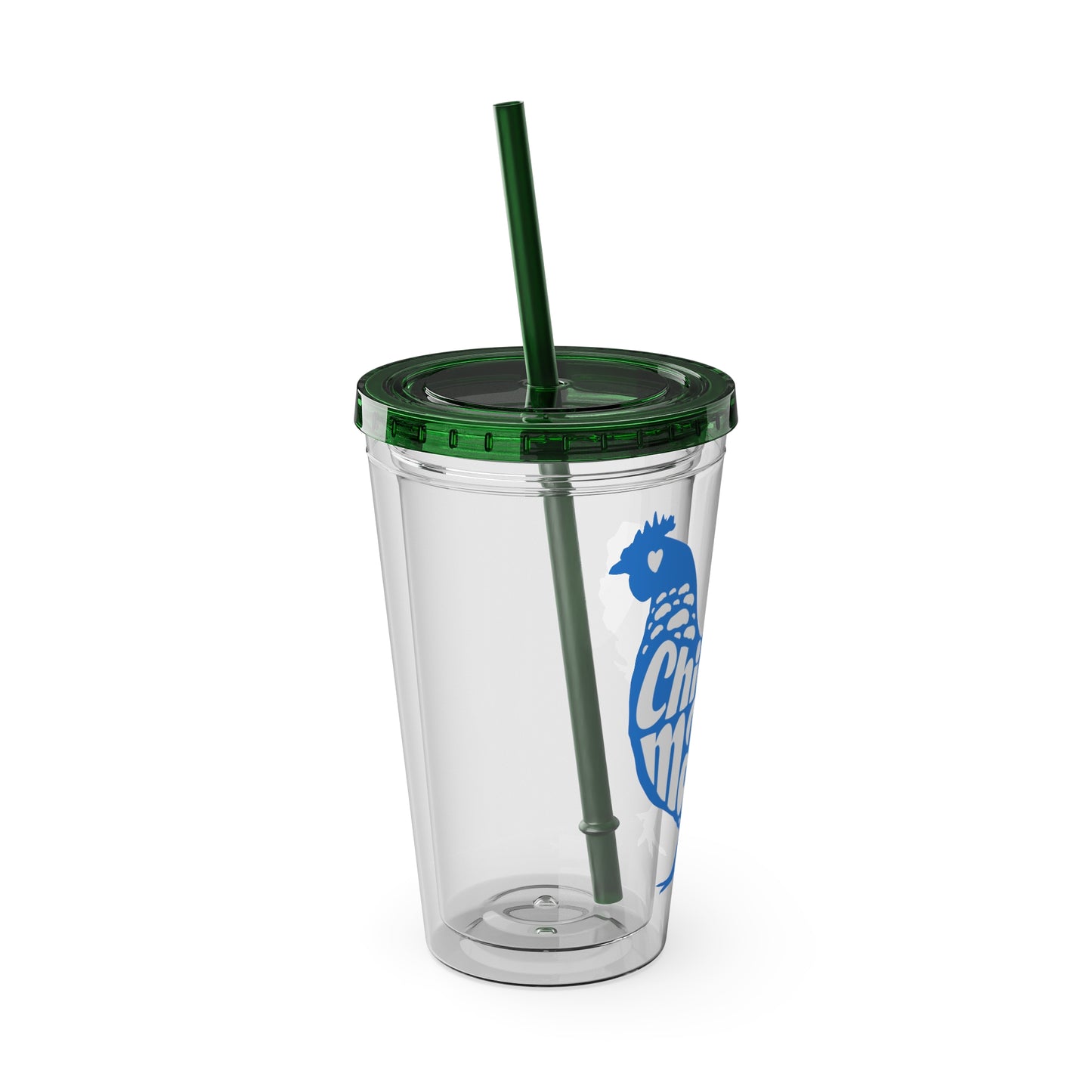 Chicken Mama 16oz Insulated Tumbler with Straw