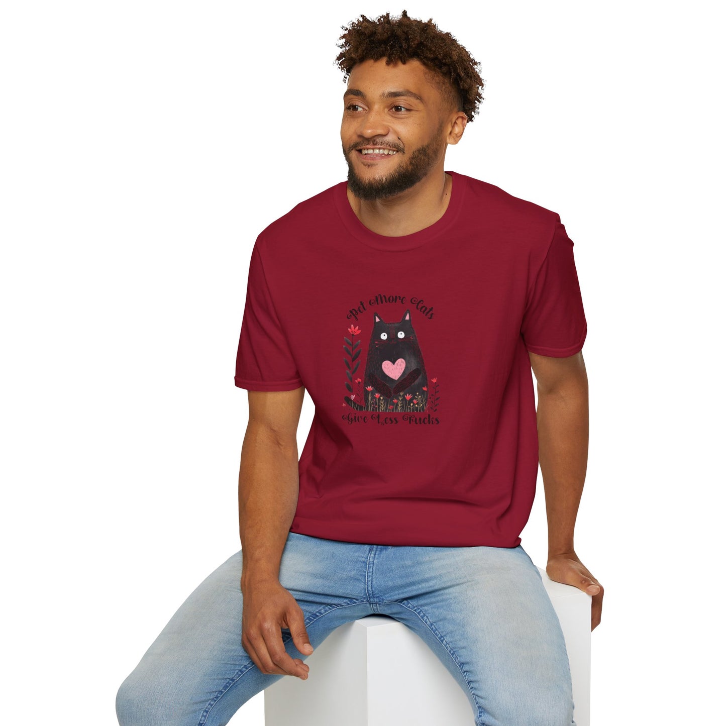 Pet More Cats Give Less F*cks Unisex T-Shirt