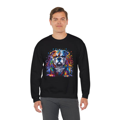 Colorful Bulldog Unisex Crewneck Sweatshirt