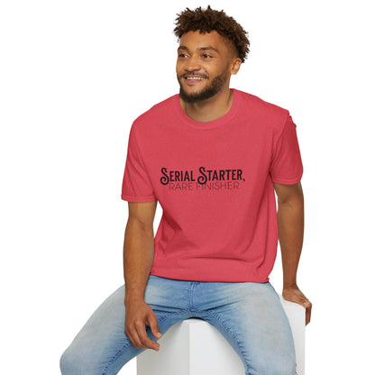 Serial Starter, Rare Finisher Unisex Graphic T-Shirt