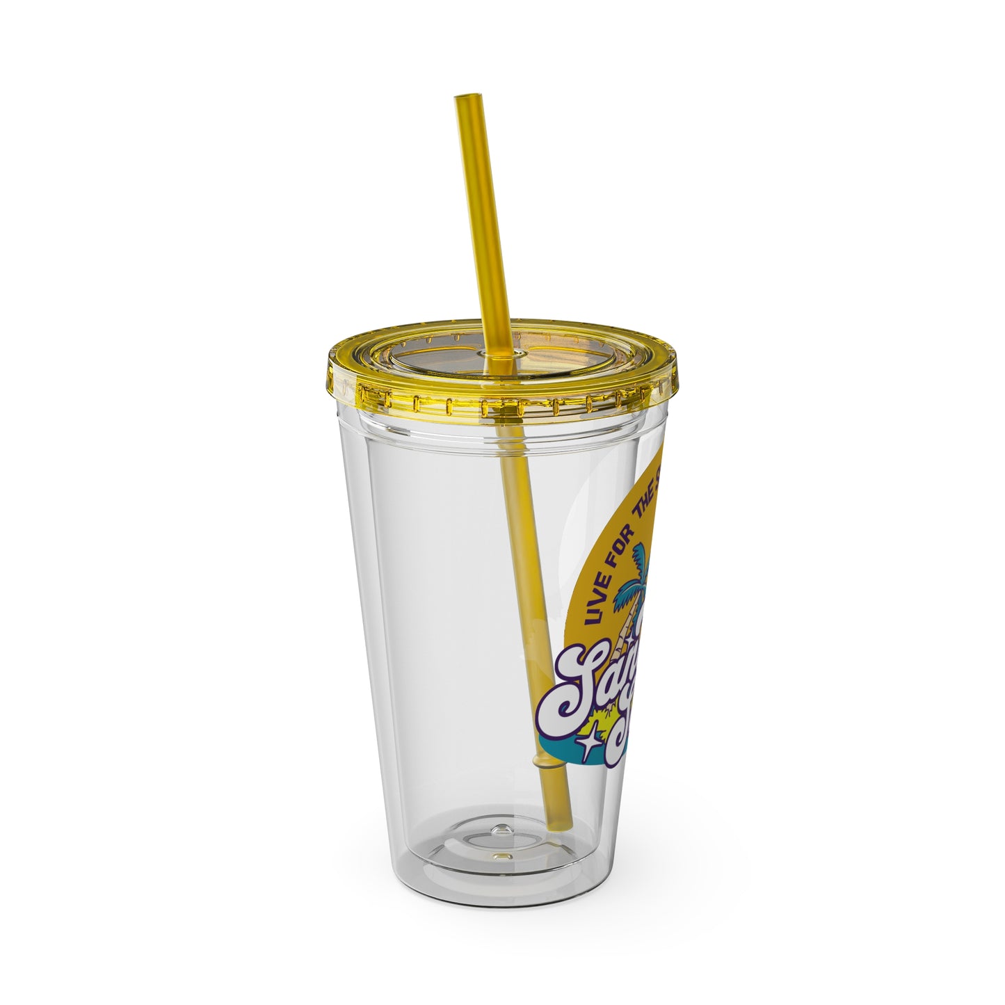 Live for the Sunshine 16oz Insulated Tumbler with Straw