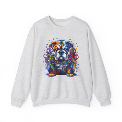 Colorful Bulldog Unisex Crewneck Sweatshirt