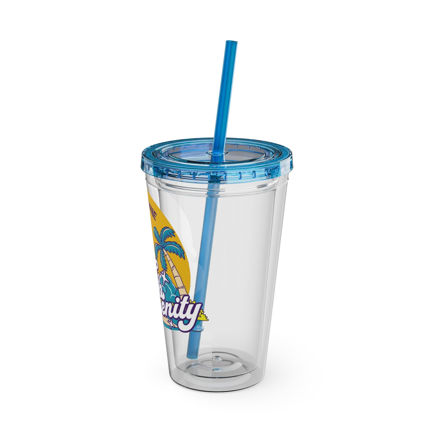 Live for the Sunshine 16oz Insulated Tumbler with Straw