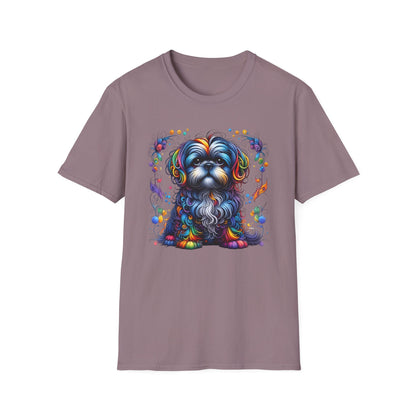 Colorful Shih Tzu Unisex Graphic T-Shirt