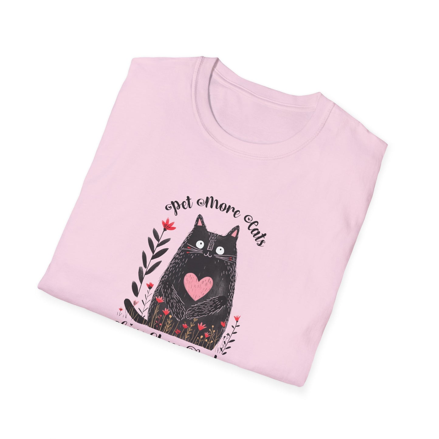 Pet More Cats Give Less F*cks Unisex T-Shirt