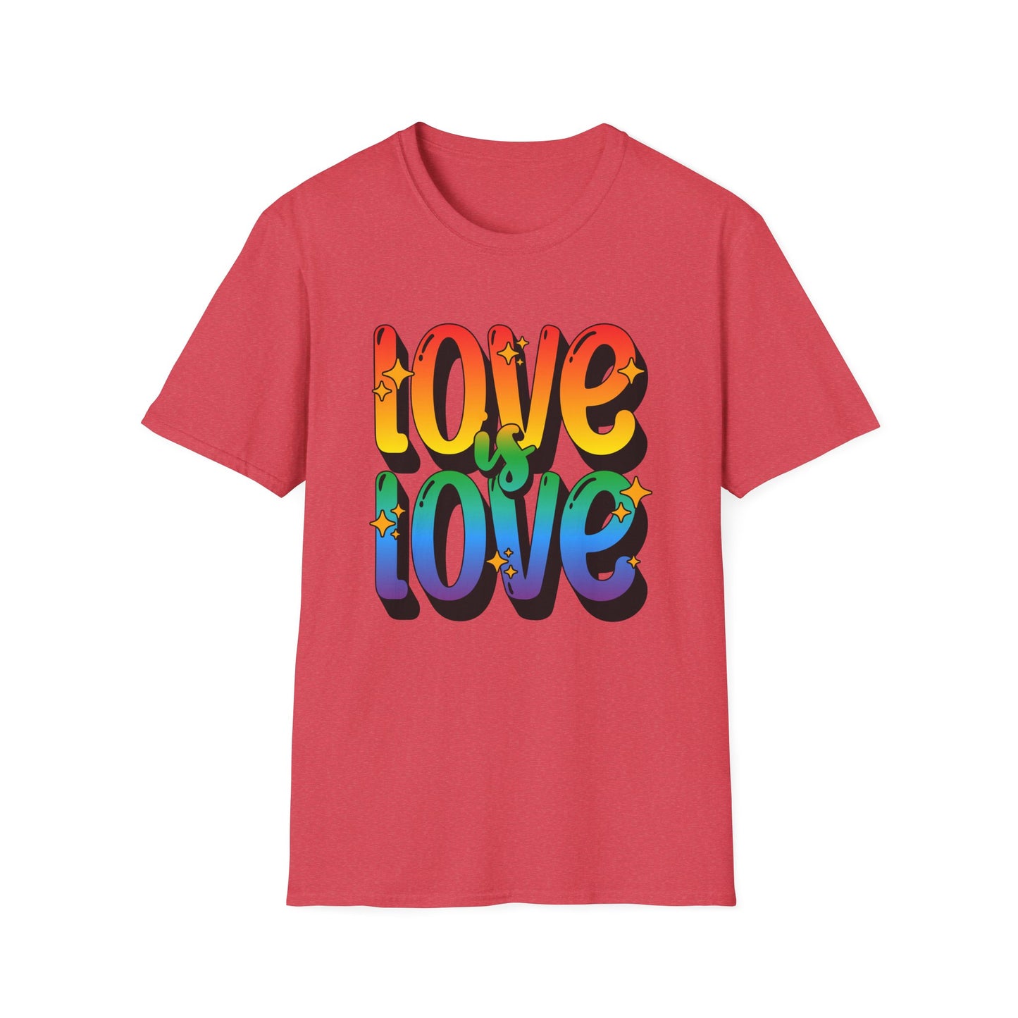 Love is Love Rainbow Unisex Graphic T-Shirt