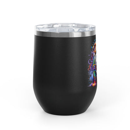 Colorful Bulldog 12oz. Insulated Wine Tumbler