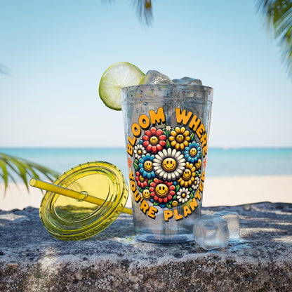 Bloom Where You’re Planted 16oz Insulated Tumbler with Straw