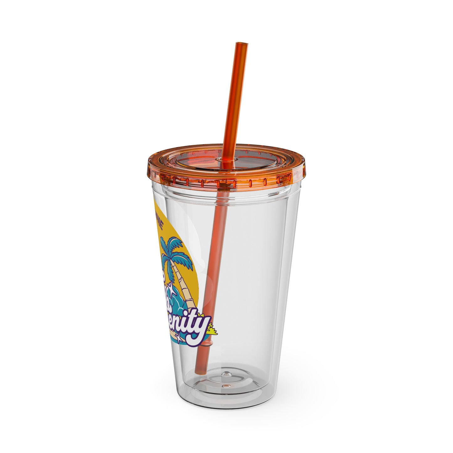 Live for the Sunshine 16oz Insulated Tumbler with Straw
