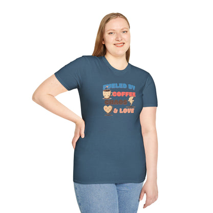 Fueled by Coffee Chaos & Love Unisex T-Shirt