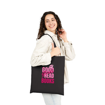 Good Girls Read Books Cotton Canvas Tote Bag
