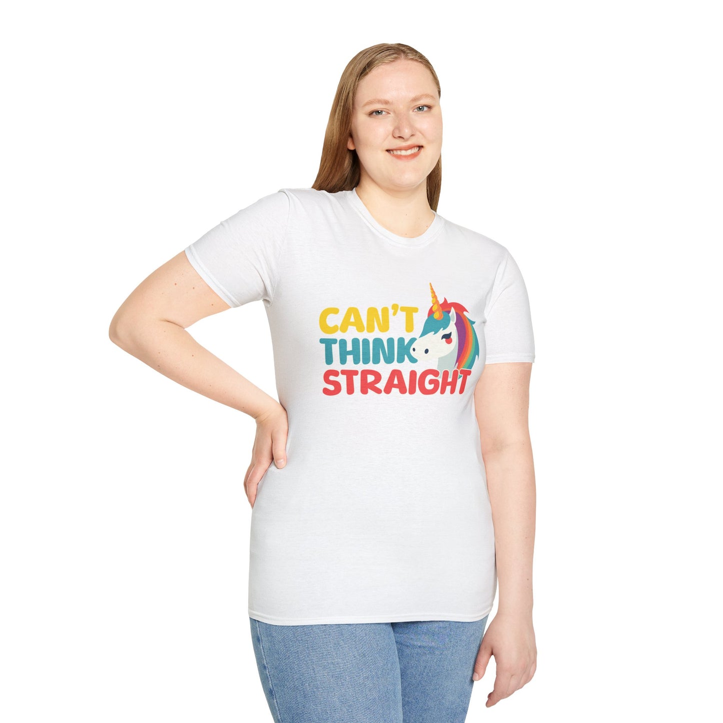 Unicorn Can't Think Straight Unisex Graphic T-Shirt