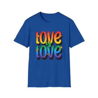 Love is Love Rainbow Unisex Graphic T-Shirt