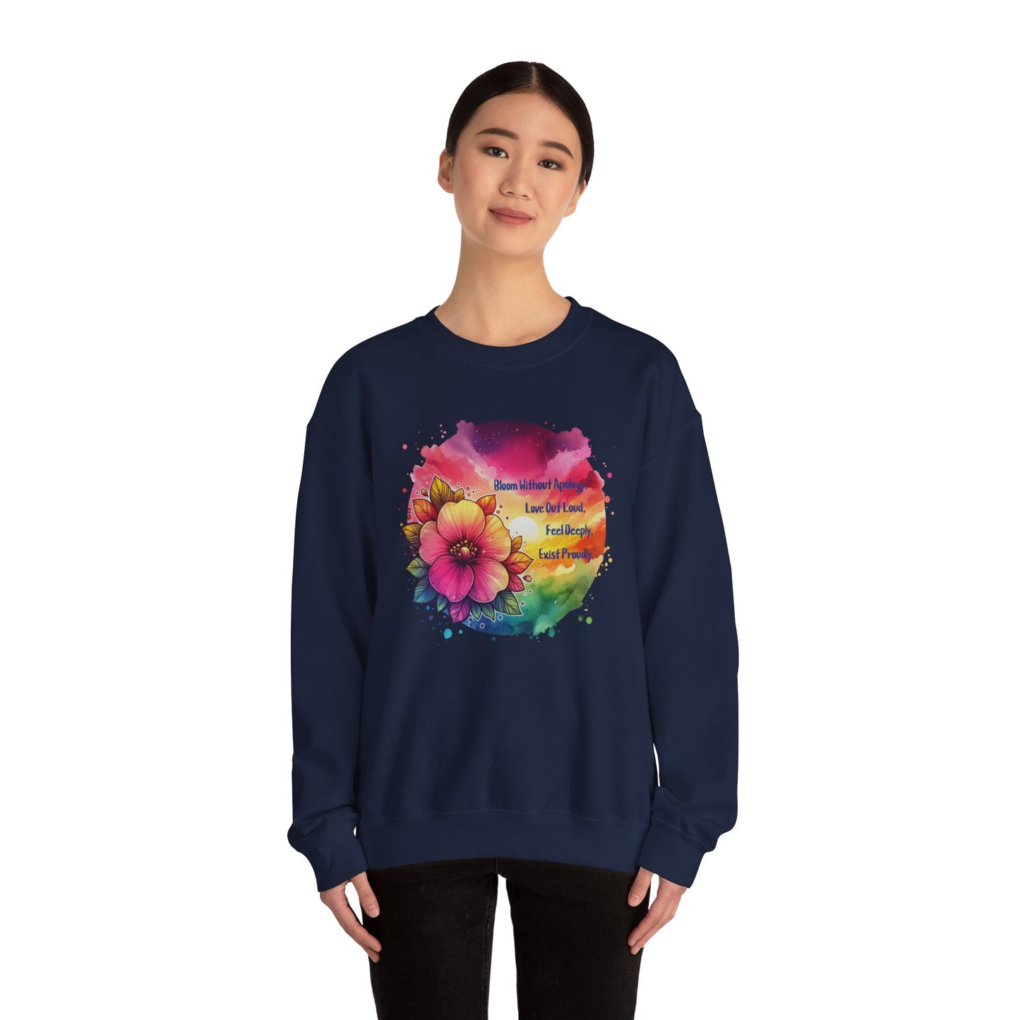 Bloom Without Apology Unisex Crewneck Sweatshirt