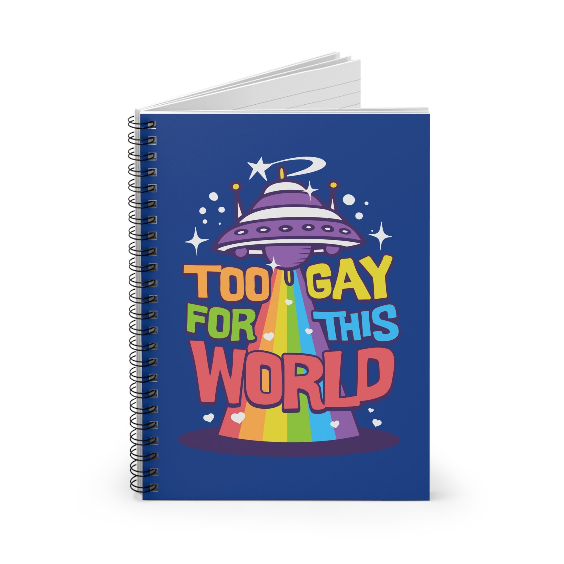 too gay for this world notebook