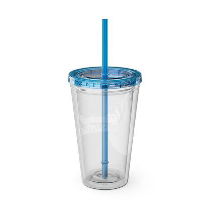 Flaming Pride 16oz Insulated Tumbler with Straw