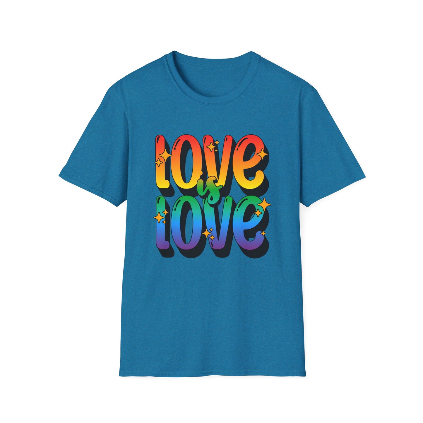 Love is Love Rainbow Unisex Graphic T-Shirt