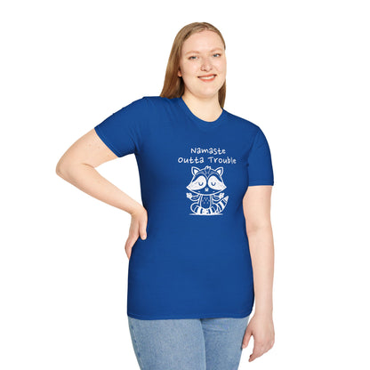 Namaste Outta Trouble Unisex Graphic T-Shirt