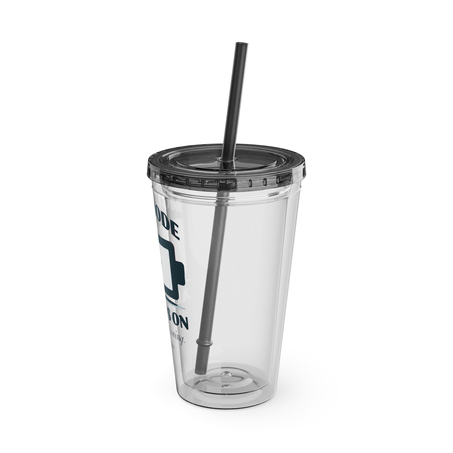 Mom Mode Always On 16oz Insulated Tumbler with Straw