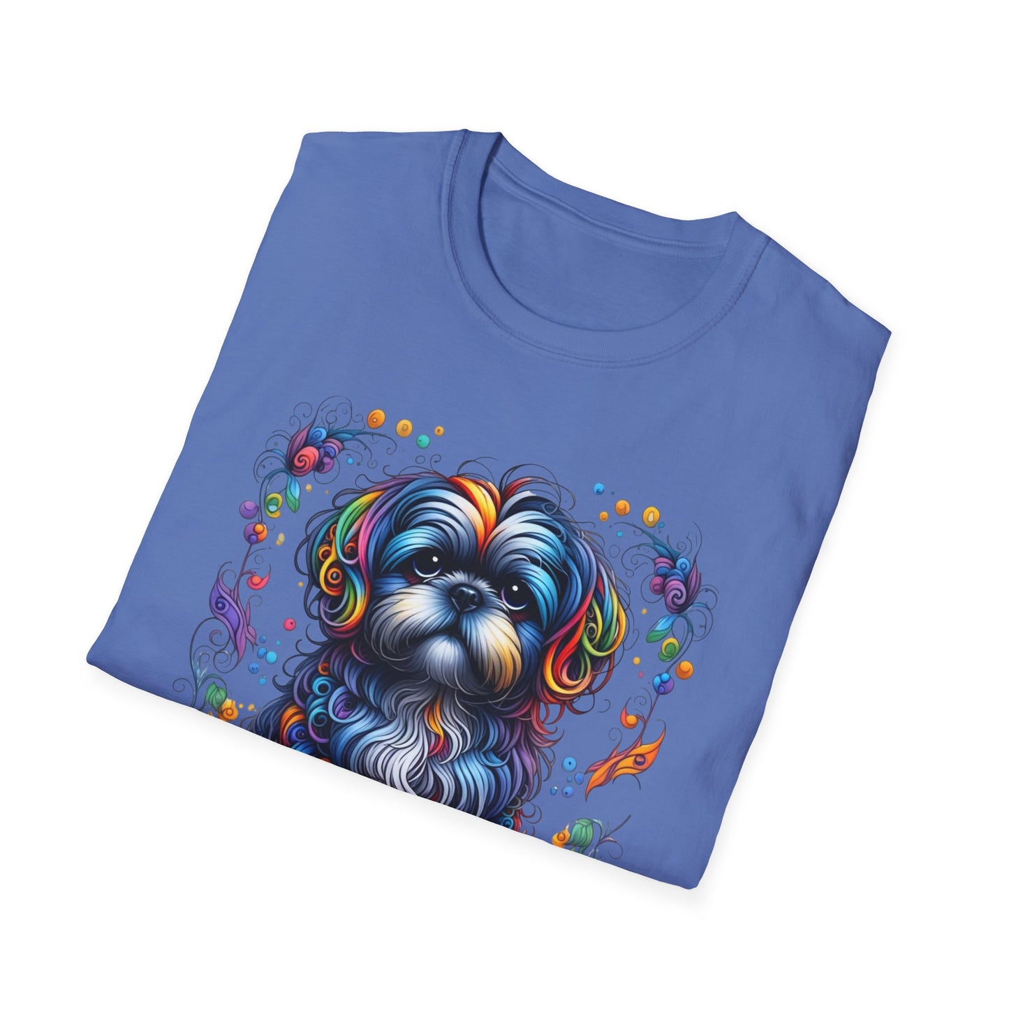 Colorful Shih Tzu Unisex Graphic T-Shirt