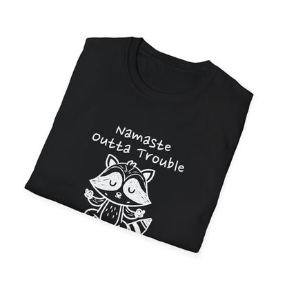 Namaste Outta Trouble Unisex Graphic T-Shirt