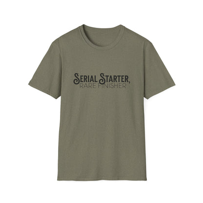 Serial Starter, Rare Finisher Unisex Graphic T-Shirt