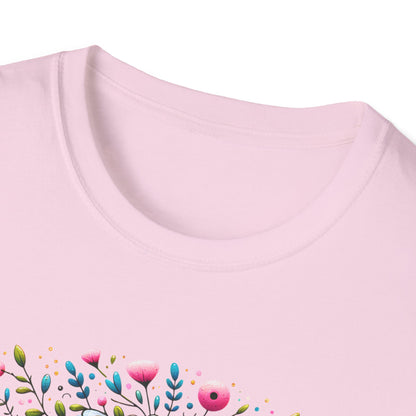 Floral Sugar Skull Unisex Graphic T-Shirt