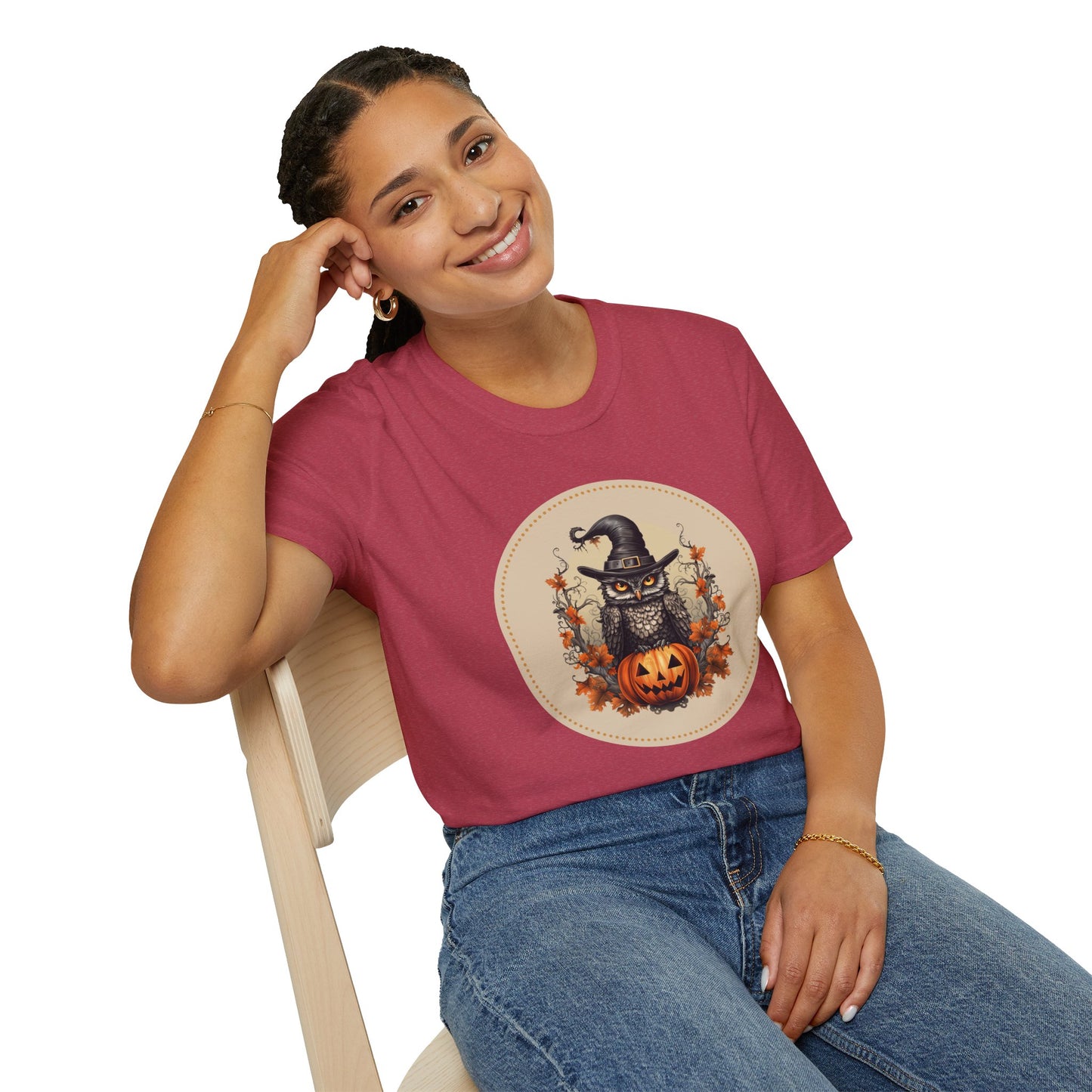 Halloween Owl Unisex Graphic T-Shirt