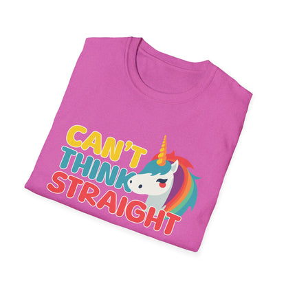 Unicorn Can't Think Straight Unisex Graphic T-Shirt