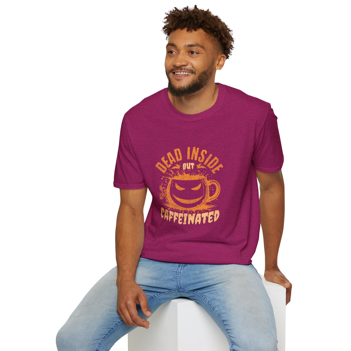 Dead Inside But Caffeinated Unisex Graphic T-Shirt