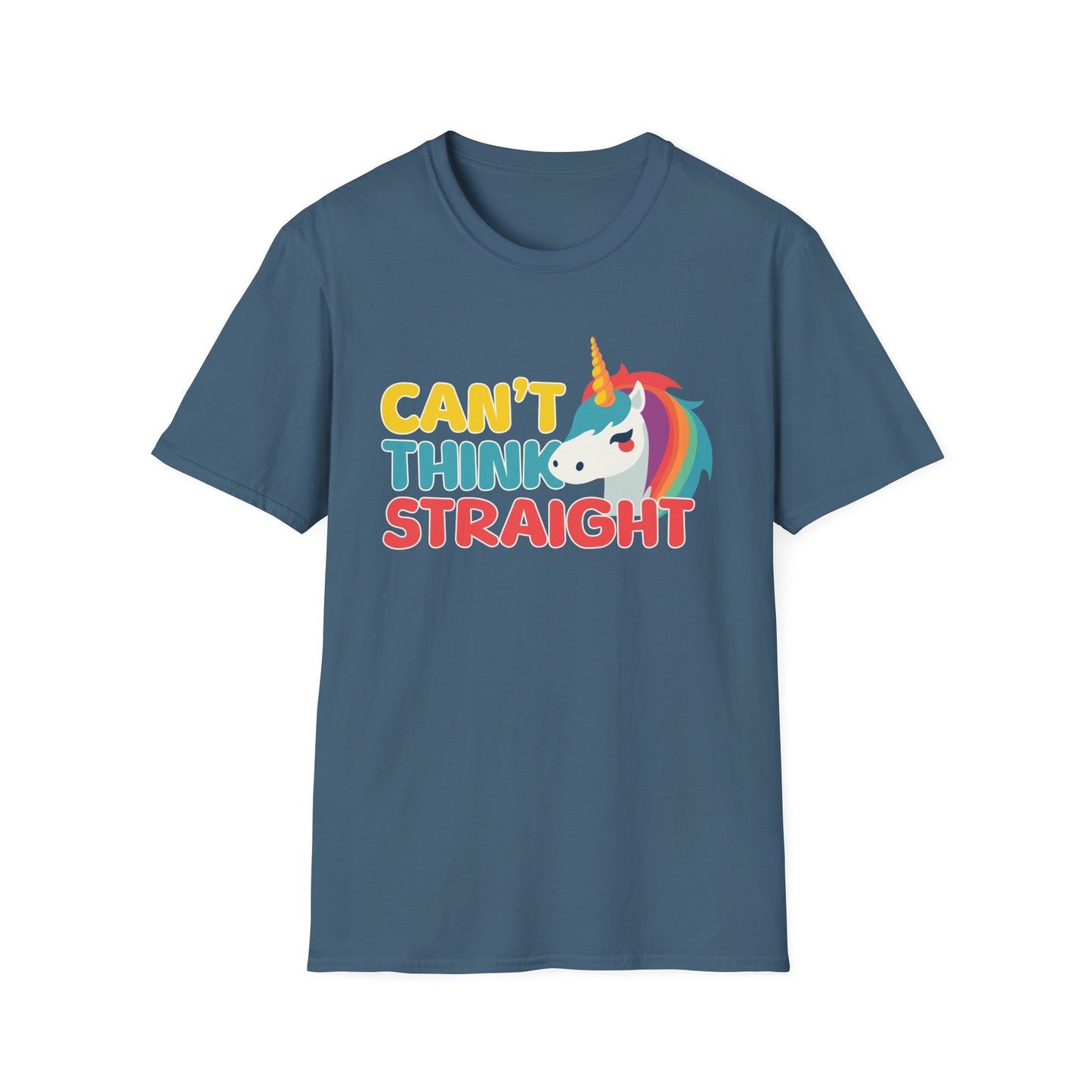 Unicorn Can't Think Straight Unisex Graphic T-Shirt