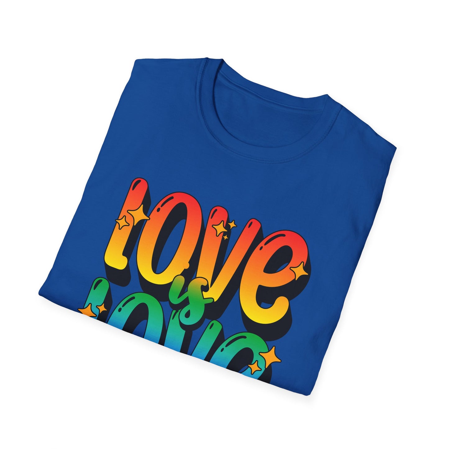 Love is Love Rainbow Unisex Graphic T-Shirt