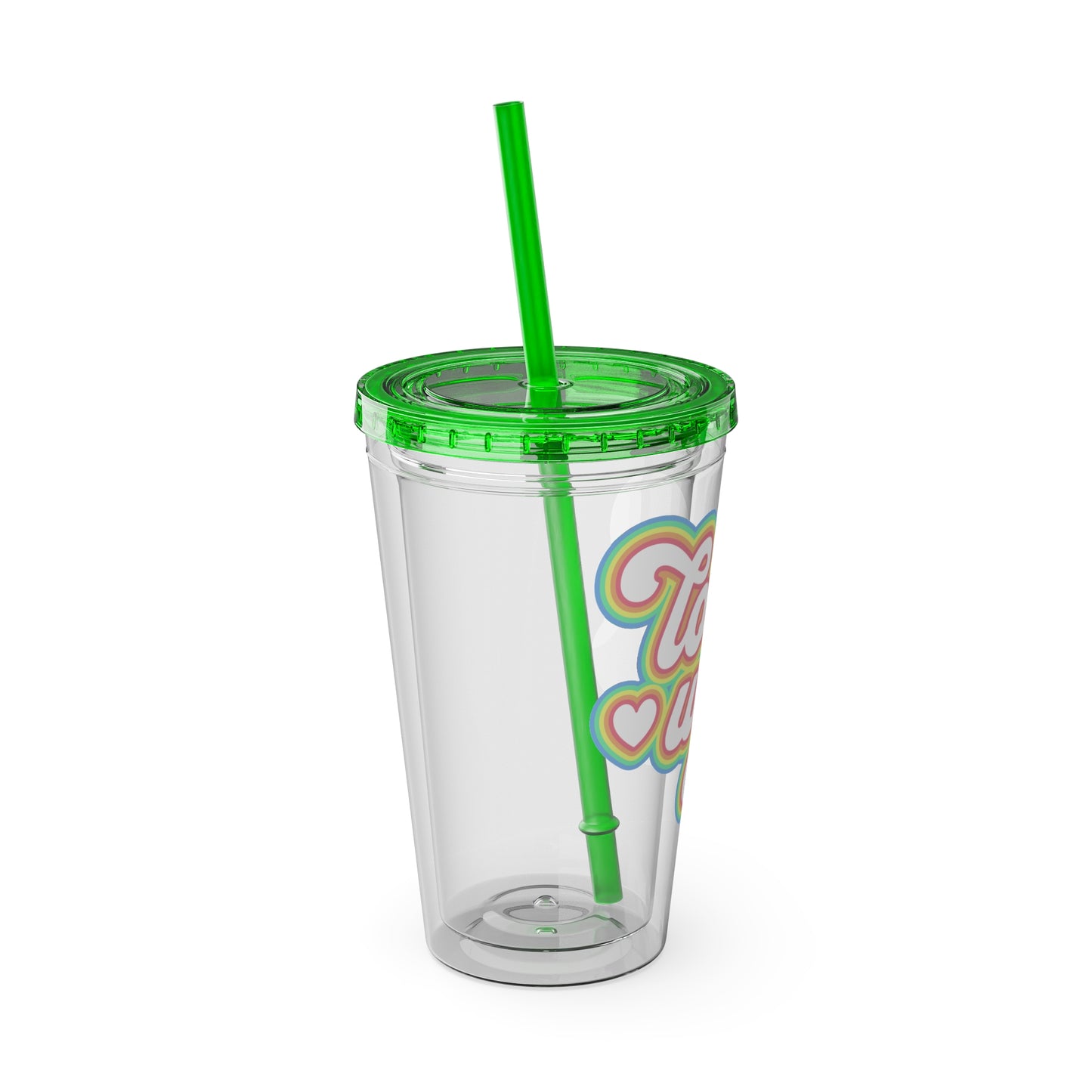 Love Wins 16oz. Insulated Tumbler with Straw