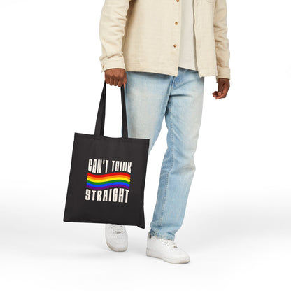 Can't Think Straight Cotton Canvas Tote Bag
