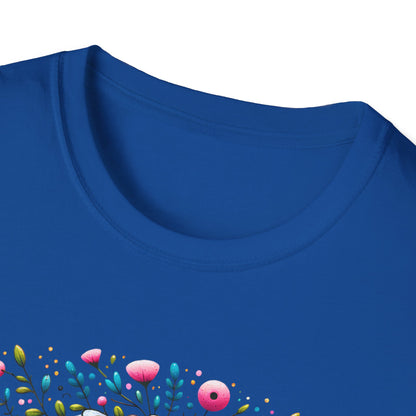 Floral Sugar Skull Unisex Graphic T-Shirt