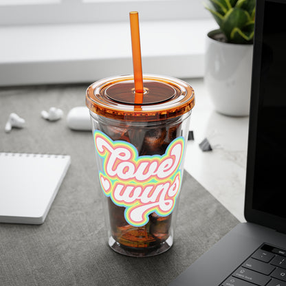 Love Wins 16oz. Insulated Tumbler with Straw
