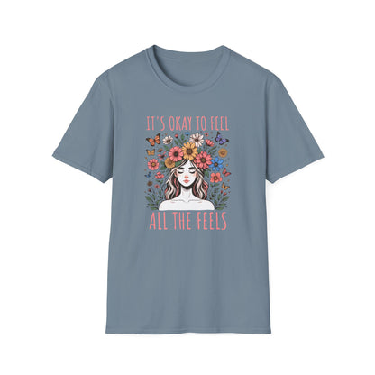 It's Okay to Feel All the Feels Unisex Graphic T-Shirt