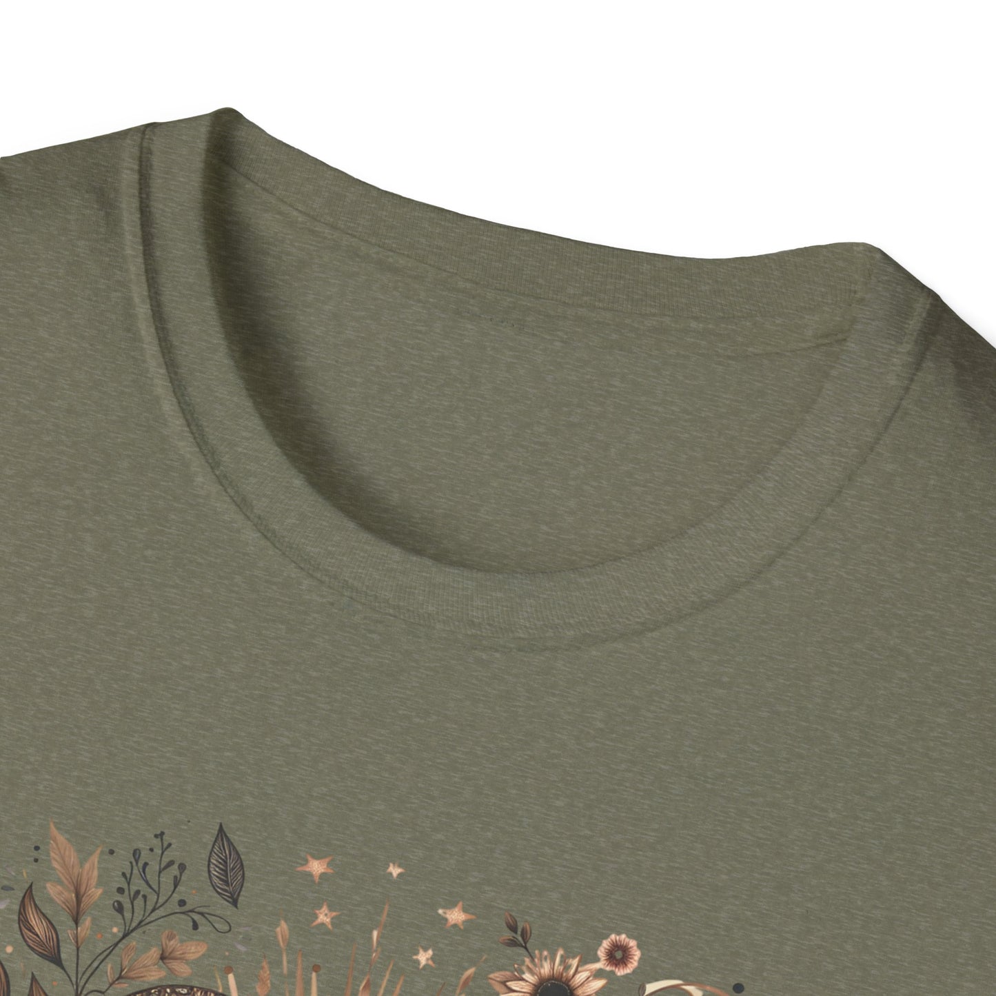 Boho Floral Moon Unisex Graphic T-Shirt