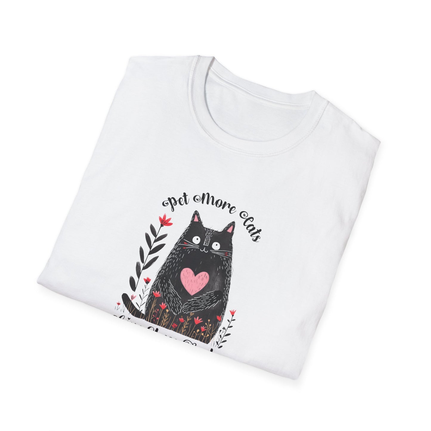 Pet More Cats Give Less F*cks Unisex T-Shirt