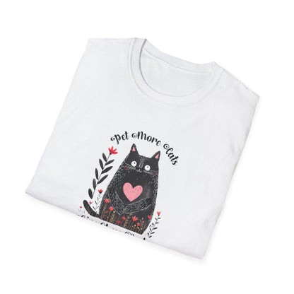Pet More Cats Give Less F*cks Unisex T-Shirt