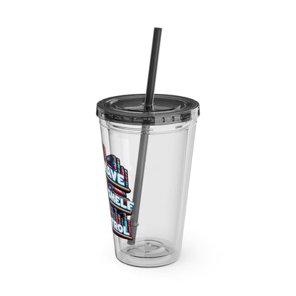 No Shelf Control 16oz Insulated Tumbler with Straw