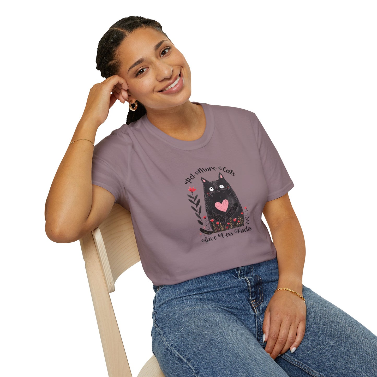 Pet More Cats Give Less F*cks Unisex T-Shirt