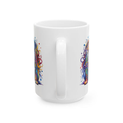 Colorful Bulldog Ceramic Mug