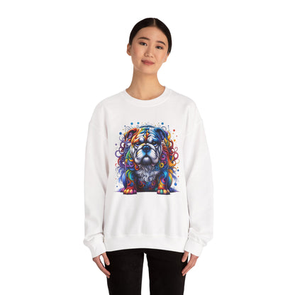 Colorful Bulldog Unisex Crewneck Sweatshirt