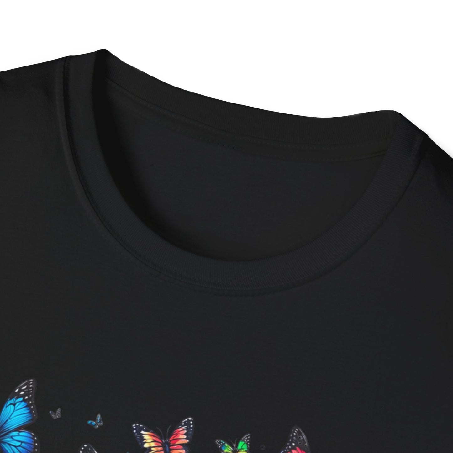 Colorful Butterfly Cluster Unisex Graphic T-Shirt