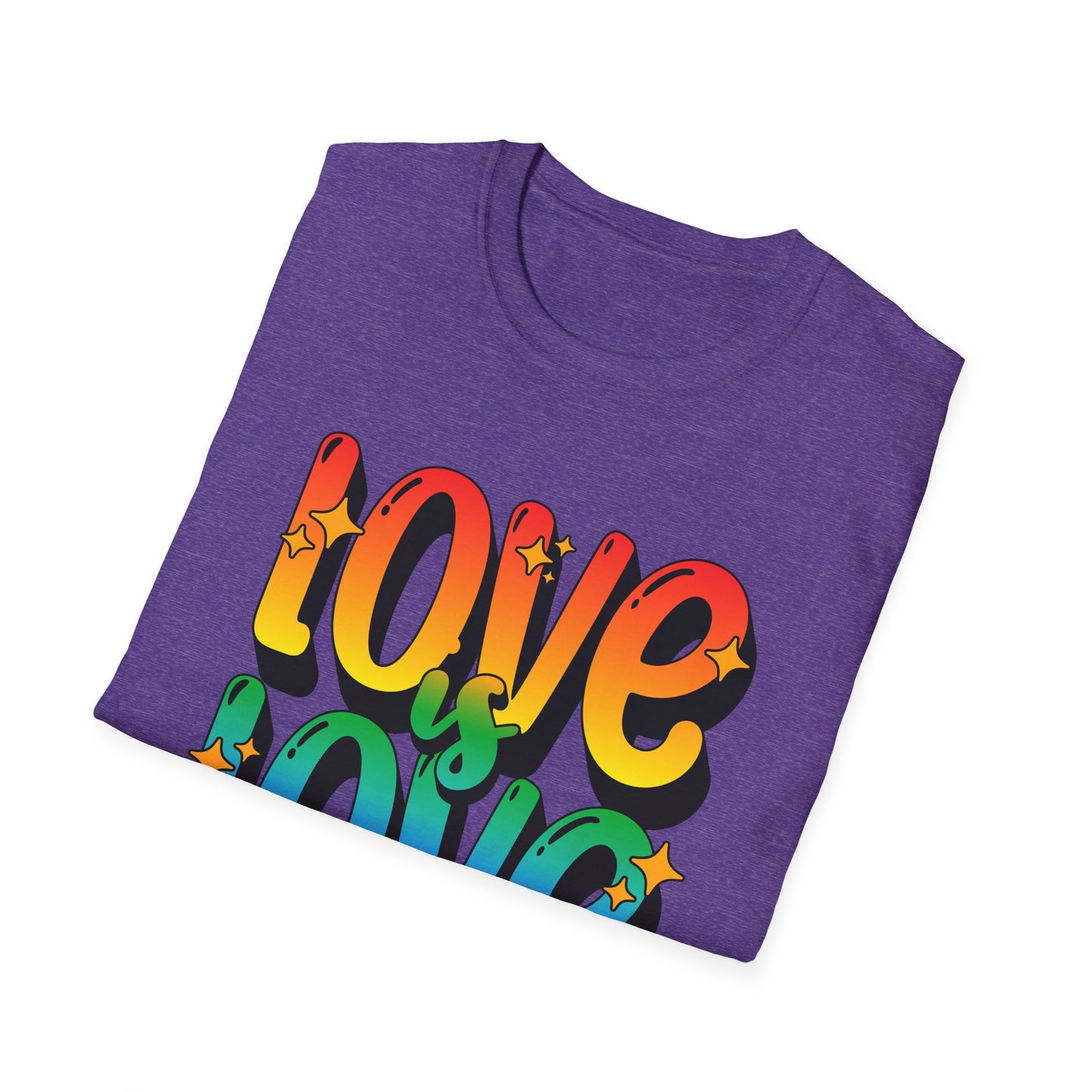 Love is Love Rainbow Unisex Graphic T-Shirt