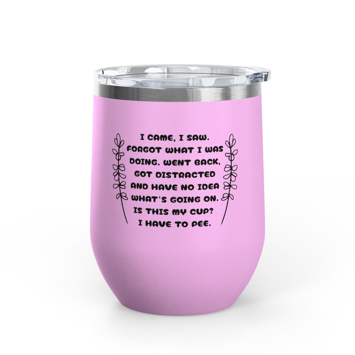 Scatterbrain 12oz Insulated Wine Tumbler