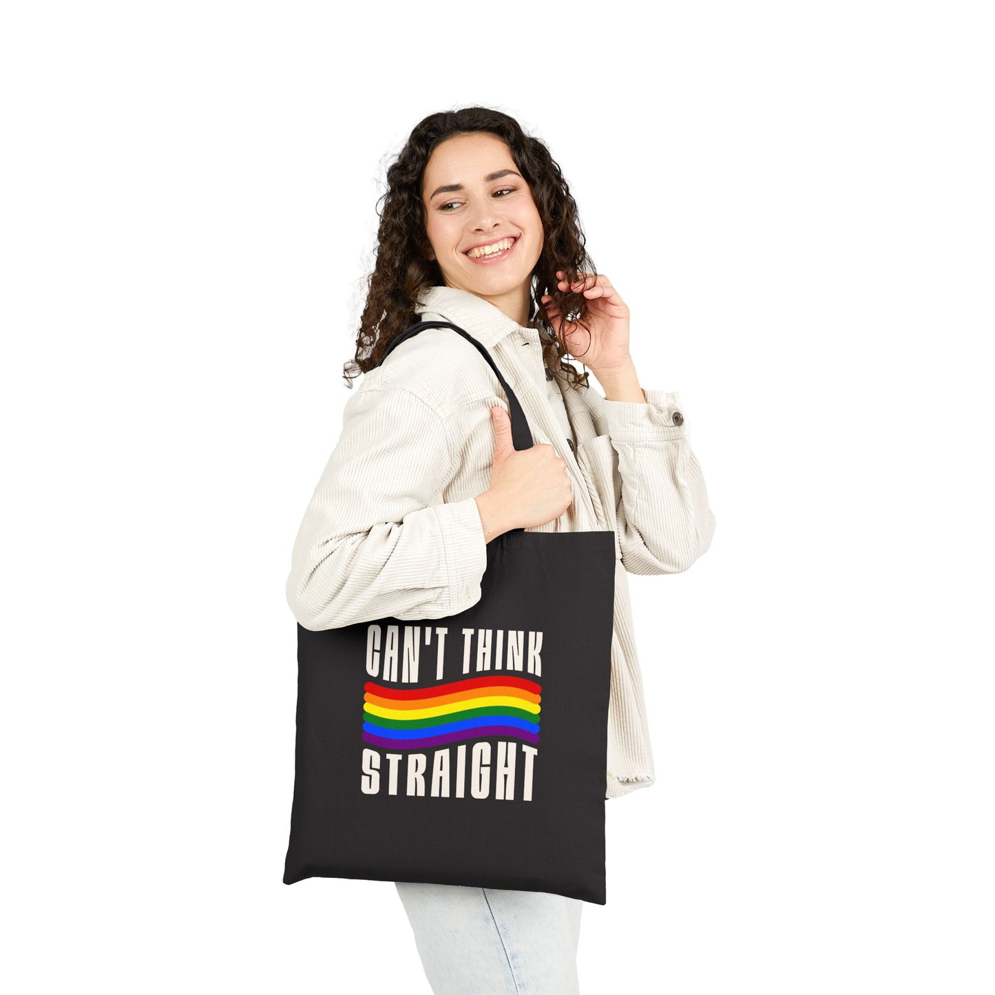 Can't Think Straight Cotton Canvas Tote Bag