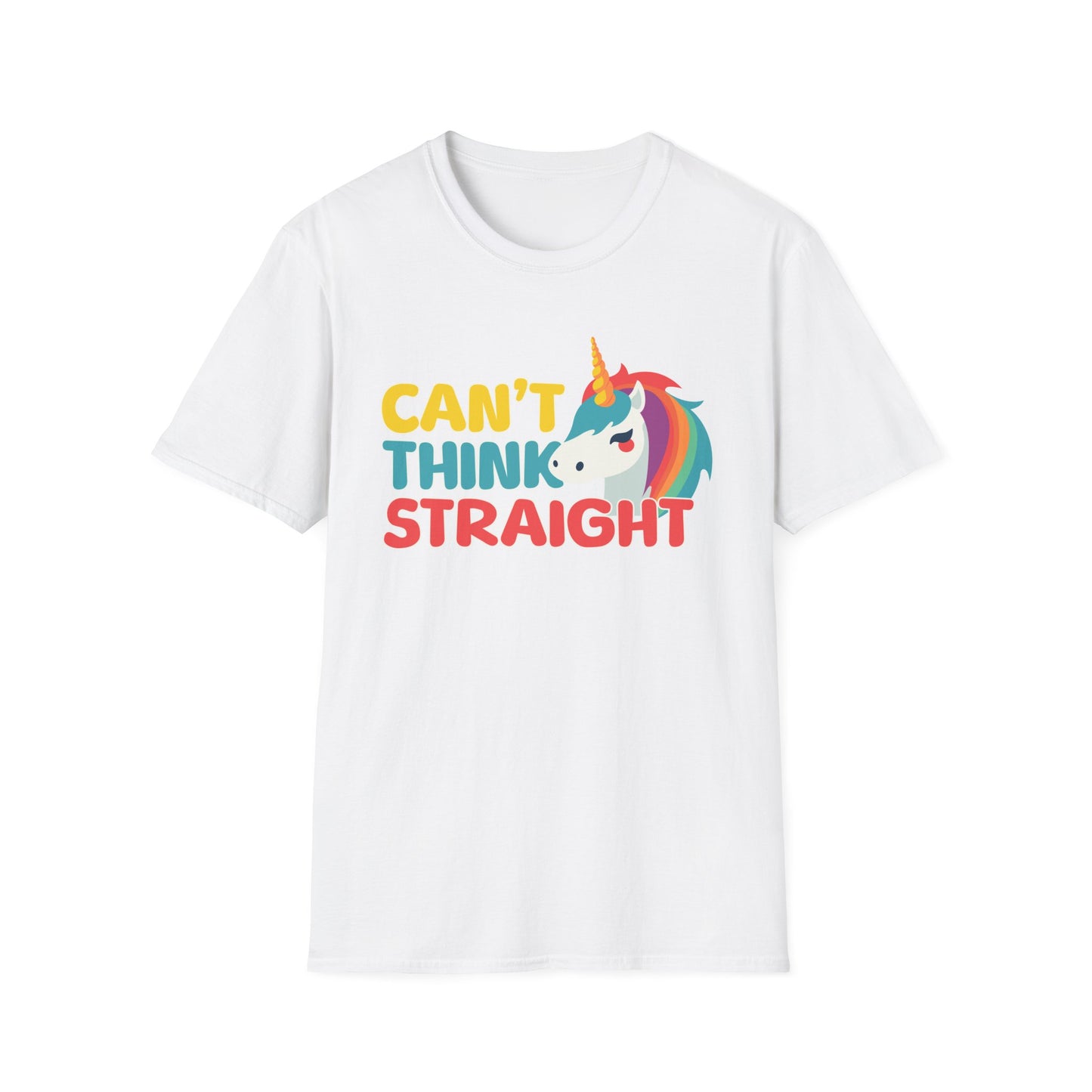 Unicorn Can't Think Straight Unisex Graphic T-Shirt